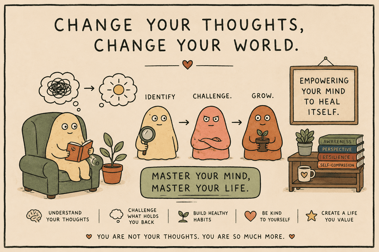 DBT skill steps: Change your thoughts, change your world